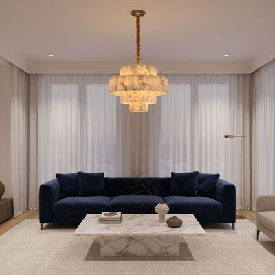 Alessia Marble Chandeliers 60cm -Copper Gold