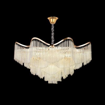 Zahra 20 Lights Crystal Chandelier 80Cm-Gold