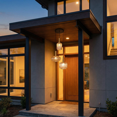 Wren 3pc Set Pendant Lamp- Amber 