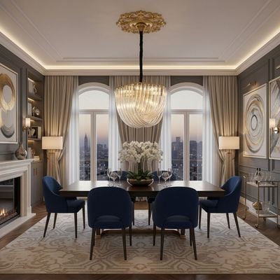 Orbis Modern Chandelier With 3 Color Dimmable Light 60cm-Clear