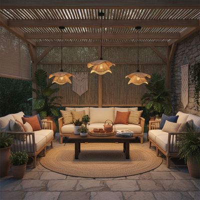 Elroy H3125 Brown PD 40cm E27 Outdoor