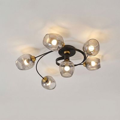 Loram 9034-5+1 Black FM 88*h25cm E27