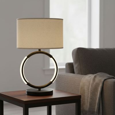 Fidel Metal Table Lamps With LED Lights & E27 Bulb  -150cm