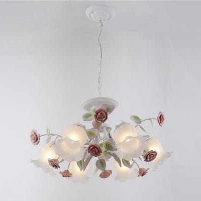 Fiona Flower Hanging Chandelier W9001/6 (65x40cm 0 E27x6x40W)