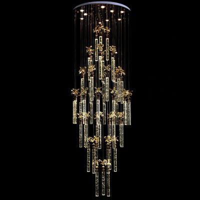 Frances Glass Staircase Chandelier 8879/48R D800xH300CM