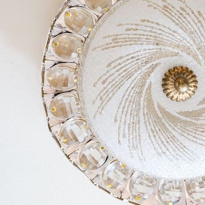 Safina Glow Ceiling Chandelier- Gold And White