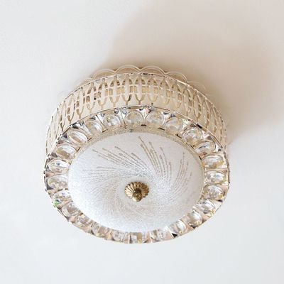 Safina Glow Ceiling Chandelier- Gold And White
