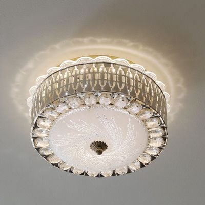 Safina Glow Ceiling Chandelier- Gold And White