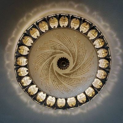 Safina Glow Ceiling Chandelier- Gold And White