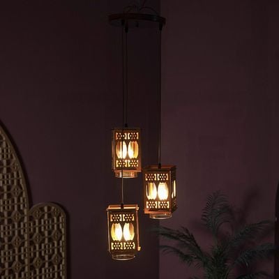 Woody Outdoor Hanging Chandelier 6637/3H