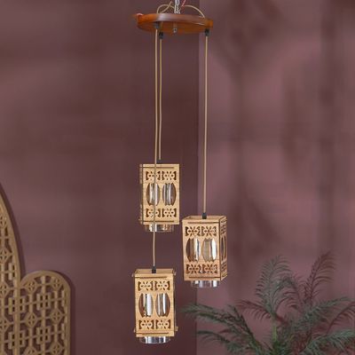 Woody Outdoor Hanging Chandelier 6637/3H