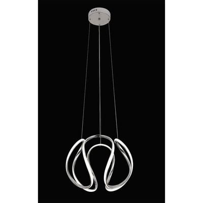 Ellie 8843 1-Light Aluminium Chandelier