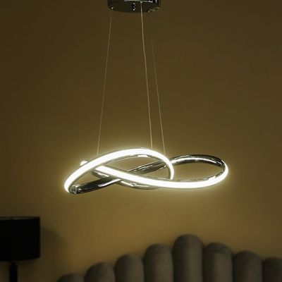 Ellie 8841 1-Light Aluminium Chandelier