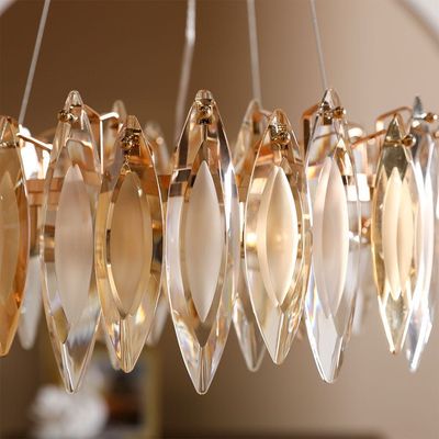 Zain Crystal 6-Light Stainless Stainless Chandelier