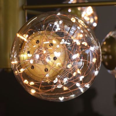 Cosmo 8-Light Steel Chandelier
