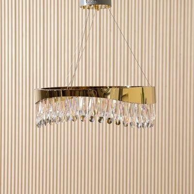 Tara Mx Crystal Led Aluminium Chandelier