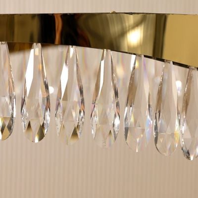 Tara Mx Crystal Led Aluminium Chandelier