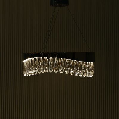 Tara Mx Crystal Led Aluminium Chandelier