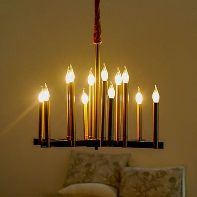 Malika Mx Candle Chandelier - Gold - Hg 202265/6+6