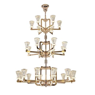 Tamara Neon Jumbo Chandelier 33225-12+8+6-Clear