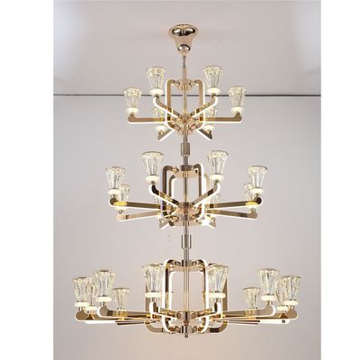 Tamara Neon Jumbo Chandelier 33225-12+8+6-Clear