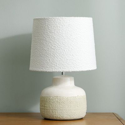 Hugo Ceramic Table Lamp 30*30*44.5Cm E14 Beige 615-3C