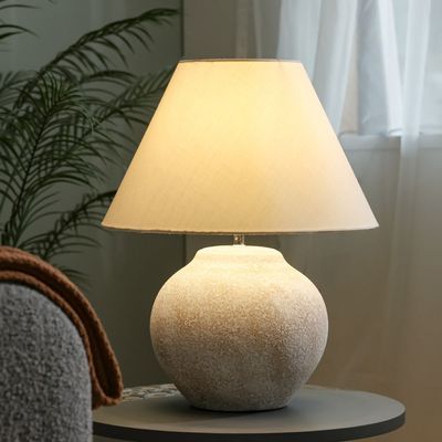 Hugo Ceramic Table Lamp 41*41*51Cm E27 Beige 674-4