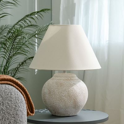 Hugo Ceramic Table Lamp 41*41*51Cm E27 Beige 674-4