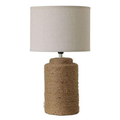 Hugo Ceramic Table Lamp - 23x23x39.5 cm -  White - With 2-Year Warranty 