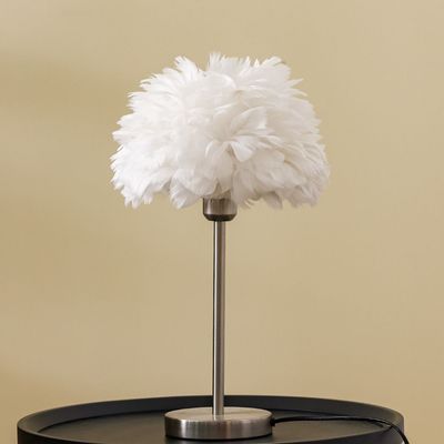 Hampton Metal Table Lamp - Silver - 27x47 cm