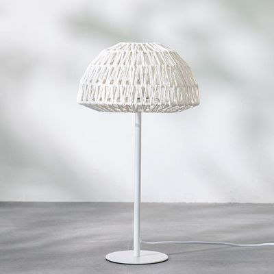 Hampton Metal Table Lamp - White - 30x53 cm - With 2-Year Warranty