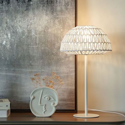 Hampton Table Lamp Metal E27 White 30X53Cm H Gs-2310045