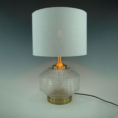 Hampton Table Lamp Metal E27 Clear 28X45Cm H Gs-2310005