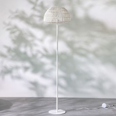 Hampton Metal Floor Lamp - White - 39x159 cm - With 2-Year Warranty