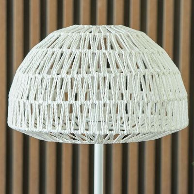 Hampton Metal Floor Lamp - White - 39x159 cm - With 2-Year Warranty