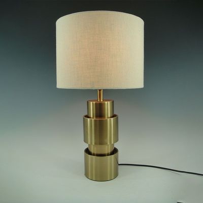 Hampton Table Lamp - Metal - Gold - 28x50 cm - With 2-Year Warranty 
