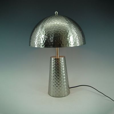 Hampton Table Lamp Metal E27 Silver 30X44Cm H Gs-2310041A