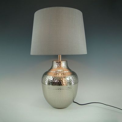 Hampton Table Lamp Metal E27 Silver 33X53Cm H Gs-2304012A