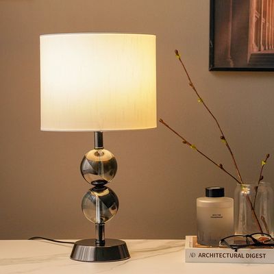 Hampton Metal Table Lamp - Black - 25x47 cm - With 2-Year Warranty