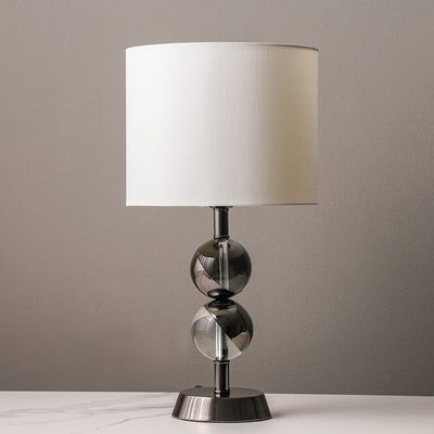 Hampton Metal Table Lamp - Black - 25x47 cm - With 2-Year Warranty