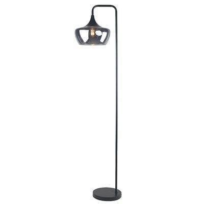 Bella Glass Floor Lamp Smoke/Black 30.5X30.5X161Cm Fl23607