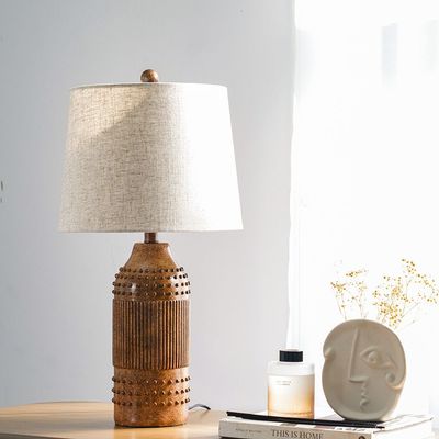 Hugo Poly Resin Table Lamp Brown L33Cm  X W 33Cm X H61Cm Tl25128