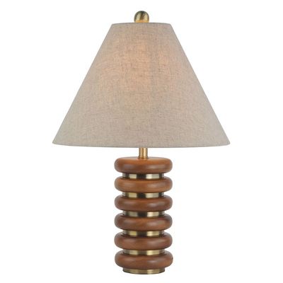 Hamilton Wood Table Lamp Wood L38Cm  X W 38Cm X H58Cm Tl25131