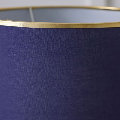 Hugo Ceramic Table Lamp - Blue  - 30x30x47 cm 