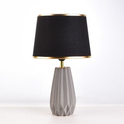 Hugo Ceramic Table Lamp 28X28X47 E27 Black Wt1303