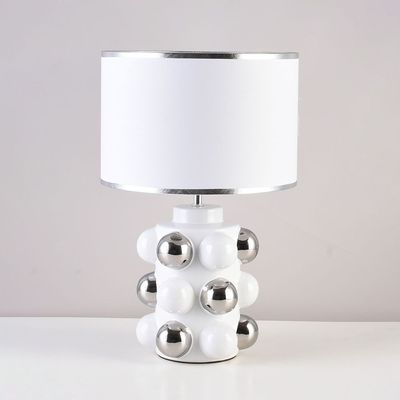 Hugo Ceramic Table Lamp 28X28X47 E27 White Wt23224