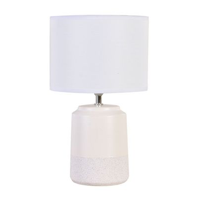 Hugo Ceramic Table Lamp 20X20X36 E14 White Wt23359