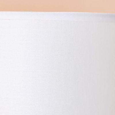 مصباح طاولة من السيراميك بتصميم هوغو - 20 × 20 × 36 سم - أبيض 