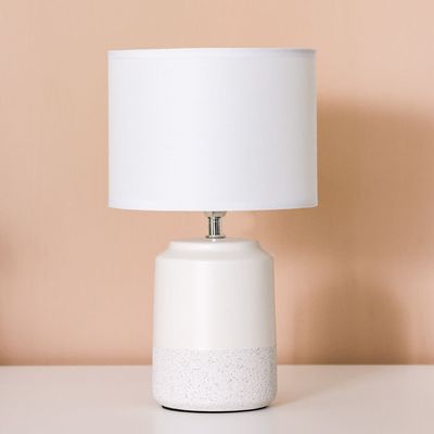 Hugo Ceramic Table Lamp 20X20X36 E14 White Wt23359