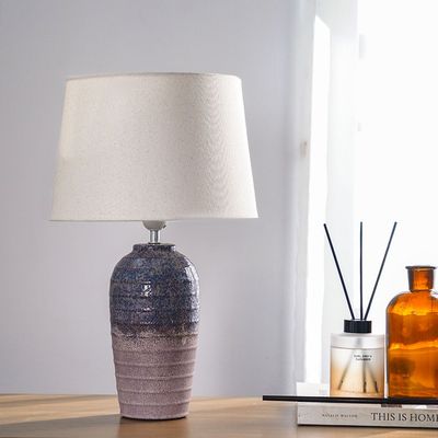 Hugo Ceramic Table Lamp 30X30X49 E27 Blue Wt2910